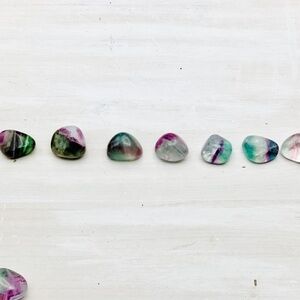 Rainbow Fluorite Tumbled Pocket Stone  - 1 Per Order